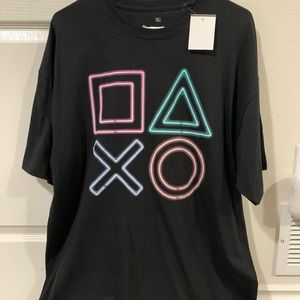 PlayStation Icon Graphic Tee Shirt New